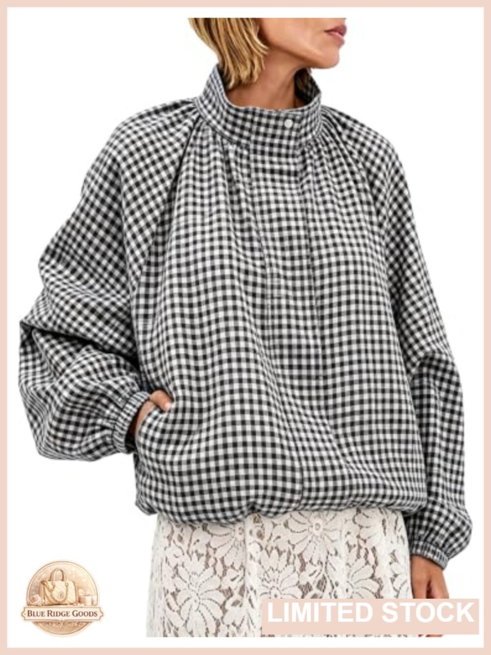 Womens Batwing Bomber Jacket Lightweight Funnel Neck Casual Coat